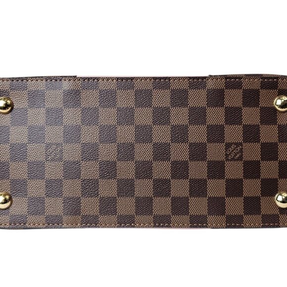 LOUIS VUITTON Damier Ebene Jersey Tote in Magnolia Shoulder Monogram Pink 2 Way - Picture 7 of 16